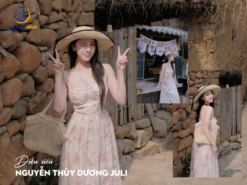 Diễn viên Nguyễn Thùy Dương Juli Bảo chứng thương hiệu Vân Nam Tour